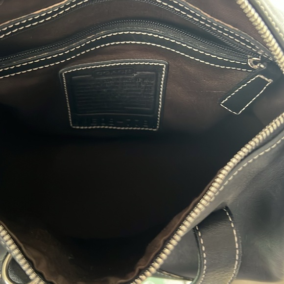 Coach Hamptons classic black leather doctor satchel bag 7791 - Picture 5 of 7